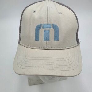 Short Par 4 Travis Mathew Trucker Hat Gray Golf‎ OS Adjustable Snapback Mesh